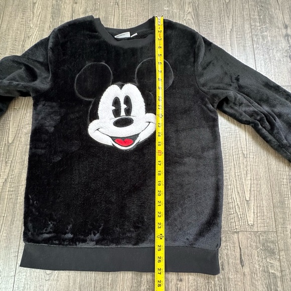 Disney Parks Velour Plush Fleece Mickey Mouse Pullover Sweater Sweatshirt Size S - Picture 5 of 7
